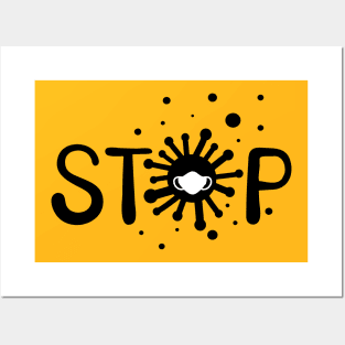 Stop COVID-19 Posters and Art